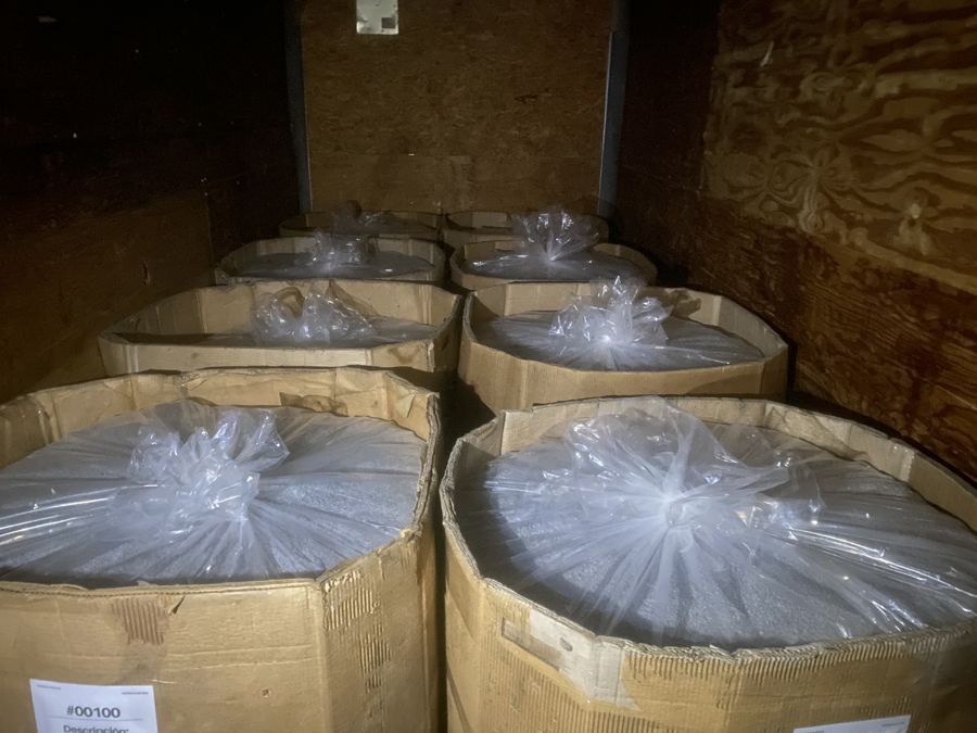 Lote de material plastico recuperado 20