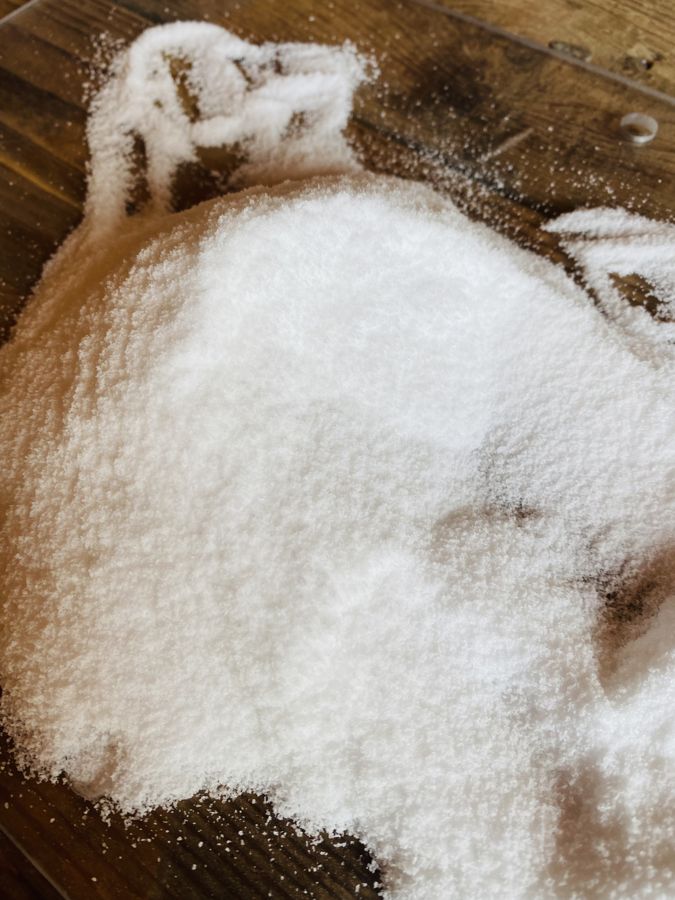Muestra de plastico pulverizado Politren 4