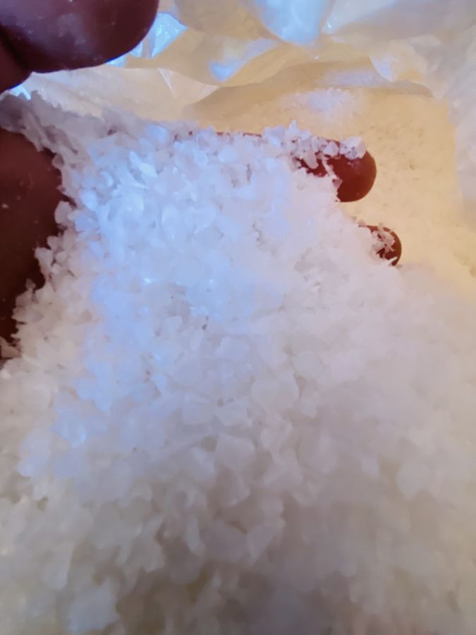 Muestra de plastico triturado Politren 34